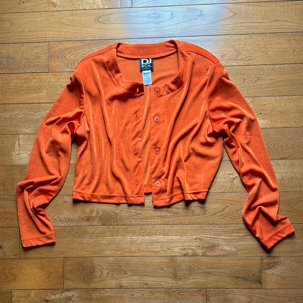 Vintage 80s DJ & Co by Dawn Joy Orange Crop Size 12